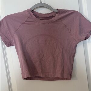 Women's Mauve Short Sleeve Top